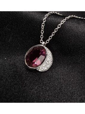 SWAROVSKI Amethyst Crystal Pendant Necklace
